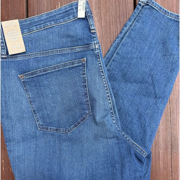 NWT MADEWELL curvy high-rise skinny crop jeans - Picture 3 of 3